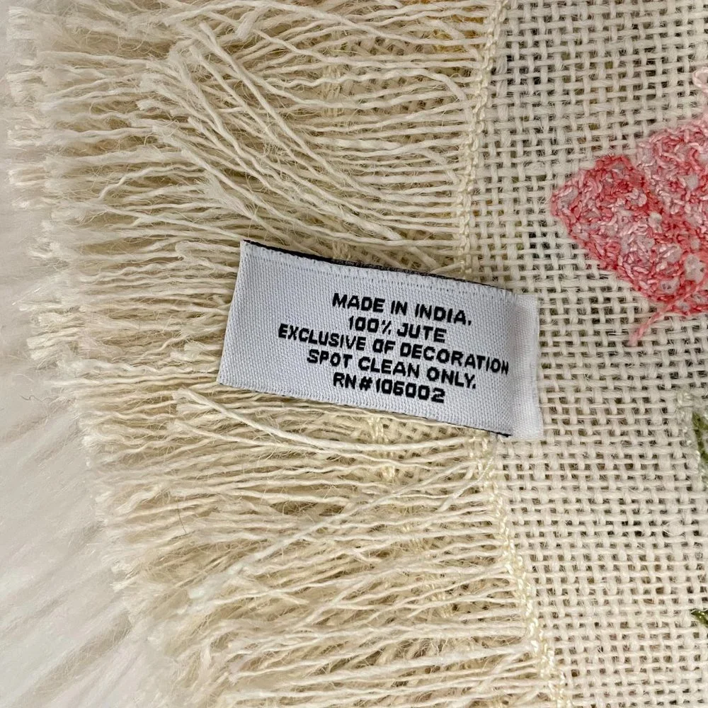 Tabitha Webb Jute embroidered placemats set of 4